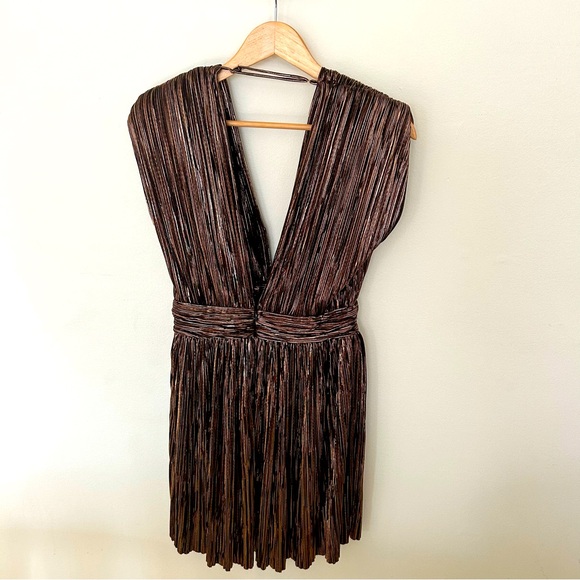 Marissa bronze shimmer mini dress - Picture 9 of 14